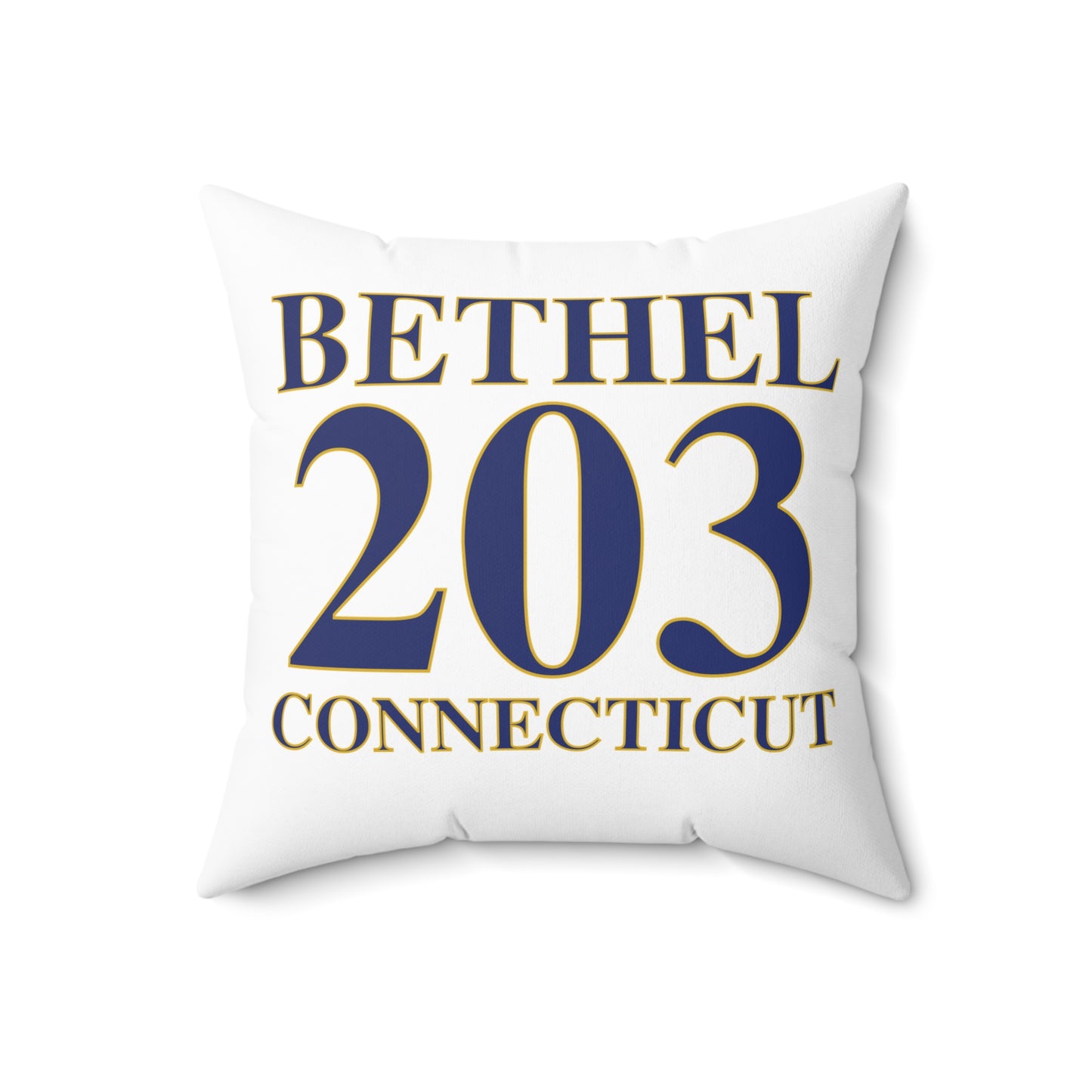 Bethel 203 Connecticut  Spun Polyester Square Pillow
