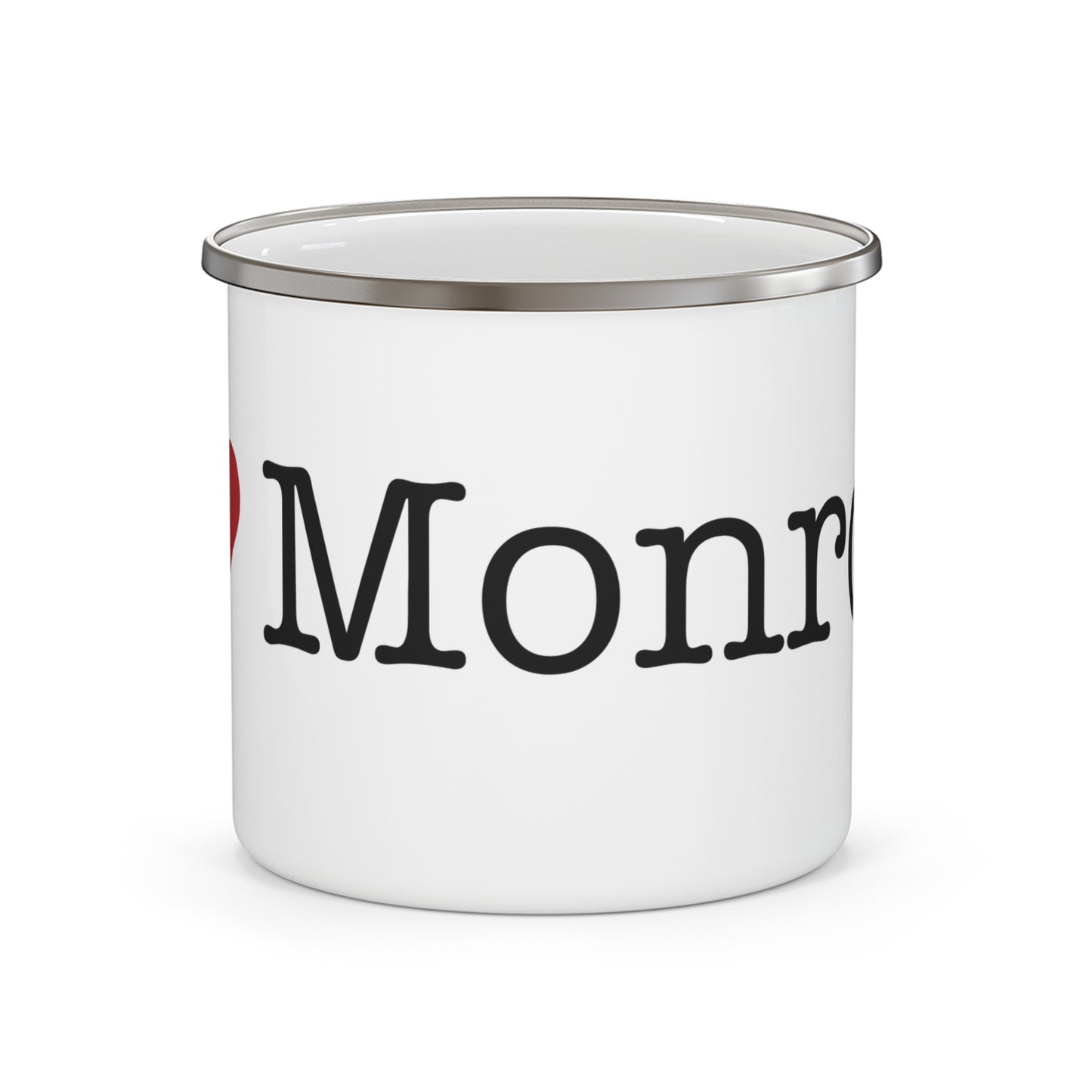 I Heart Monroe. Enamel Camping Mug