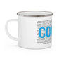 Connecticut Love Enamel Camping Mug