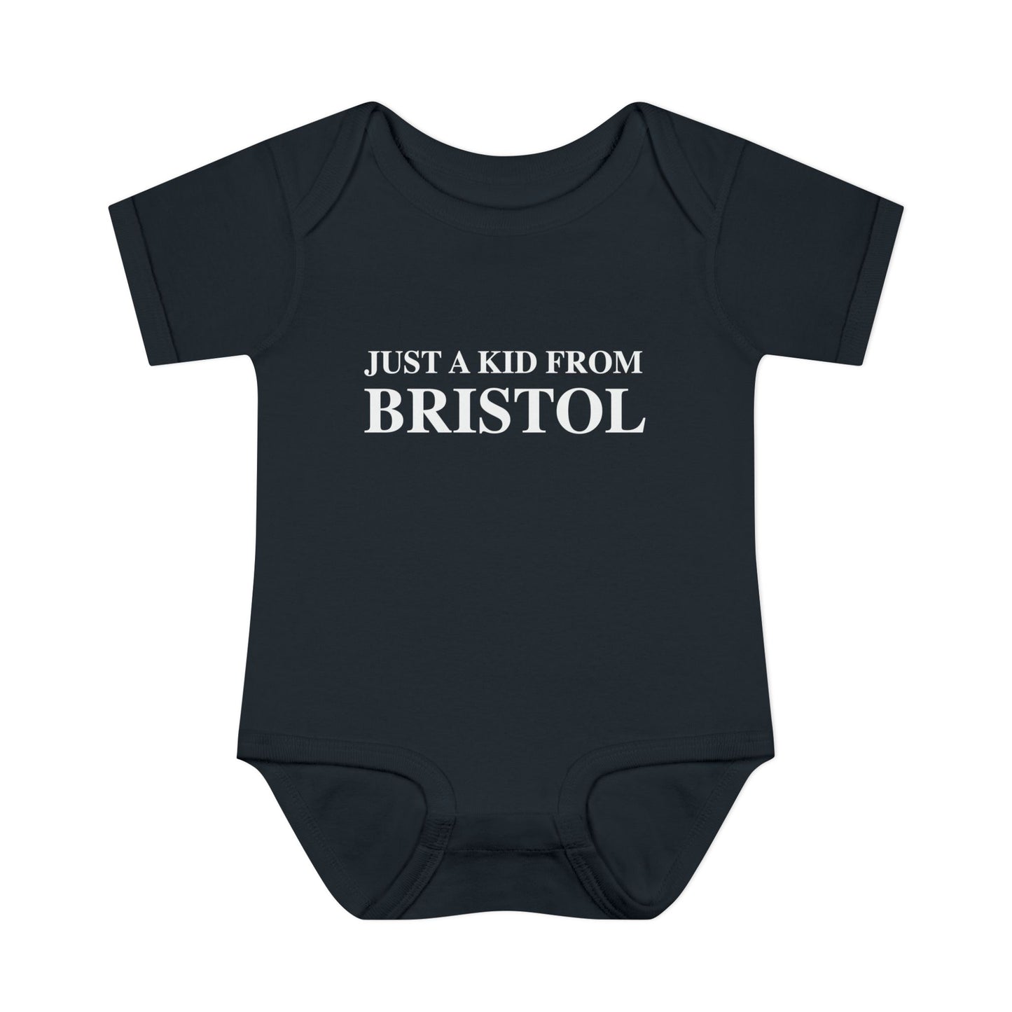 Just a kid from Bristol Infant Baby Rib Bodysuit