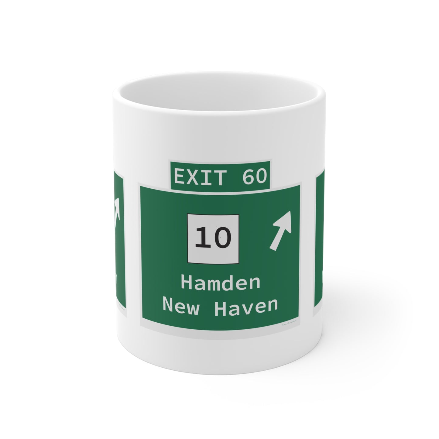 Vintage WCP Exit 60 Sign Mug 11oz