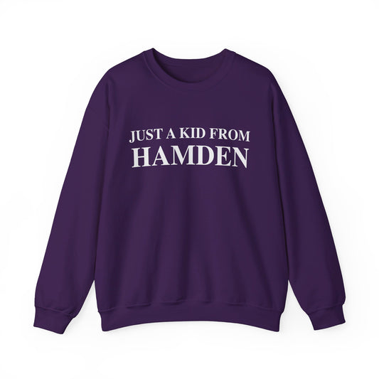 Just a kid from Hamden Unisex Heavy Blend™ Crewneck Sweatshirt