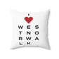 West Norwalk Vision Spun Polyester Square Pillow