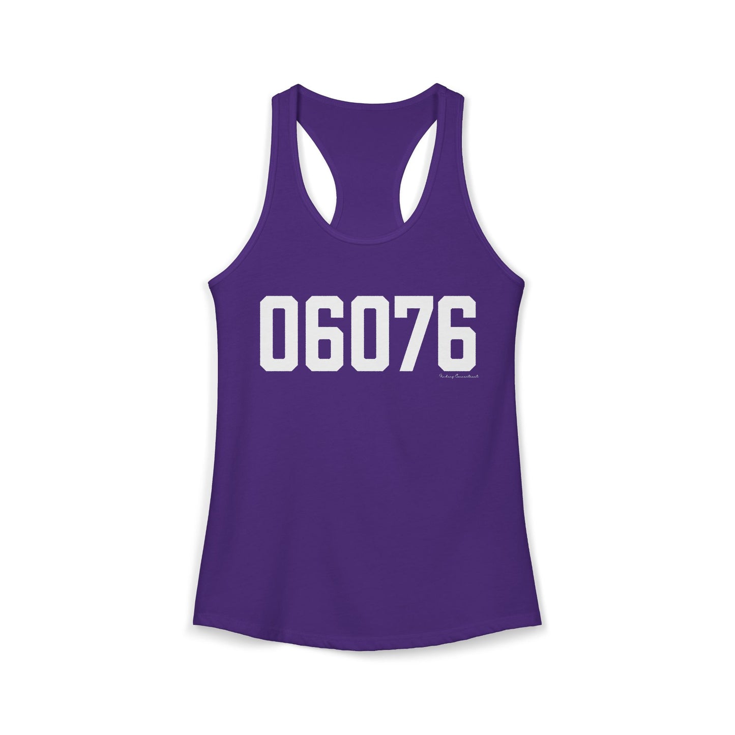 06076 Union CT Zip Code Women's Ideal Racerback Tank Top