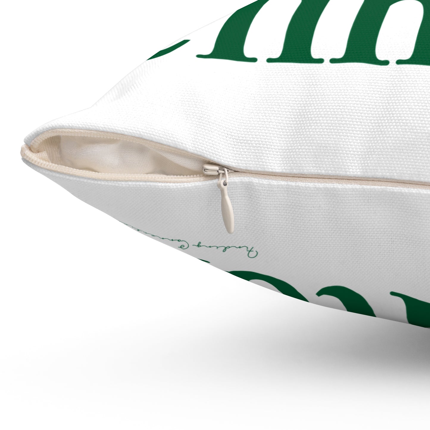 I Clover Clinton Spun Polyester Square Pillow