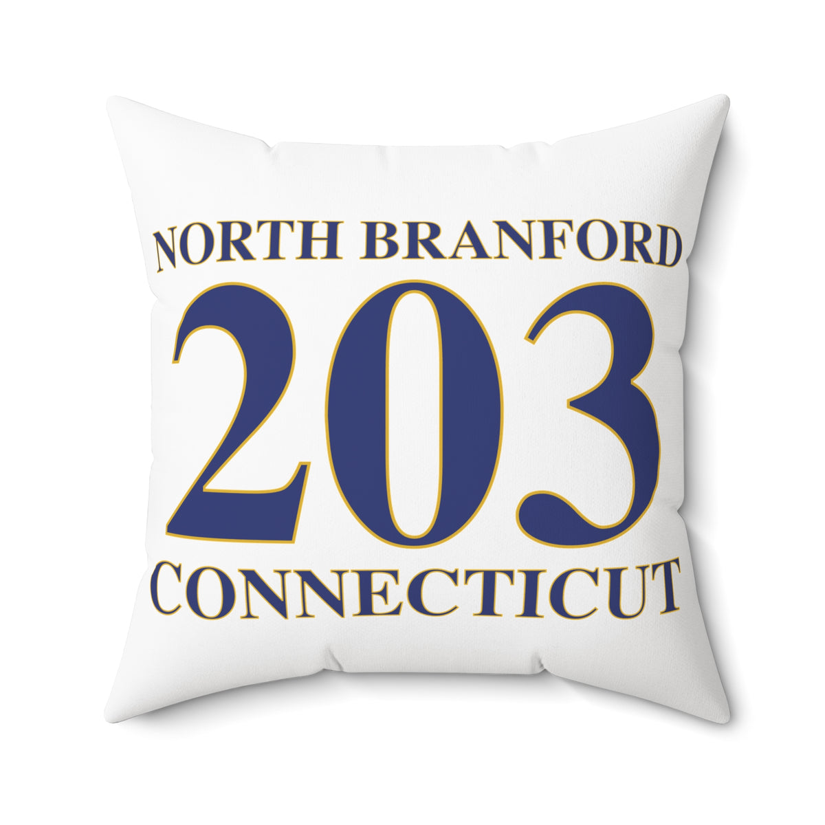 North Branford 203 Connecticut Polyester Square Pillow