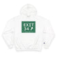 Vintage Exit 34 Merritt Parkway Sign Champion Hoodie