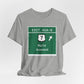Vintage Merritt Parkway Exit 40 A-B Sign Unisex Jersey Short Sleeve T-Shirt