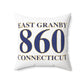 East Granby 860 Connecticut Polyester Square Pillow