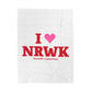 I Heart NRWK Velveteen Plush Blanket