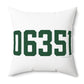 06351 Griswold Connecticut Zip Code Spun Polyester Square Pillow