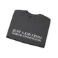 Just a kid from North Stonington Unisex Heavy Blend™ Crewneck Sweatshirt
