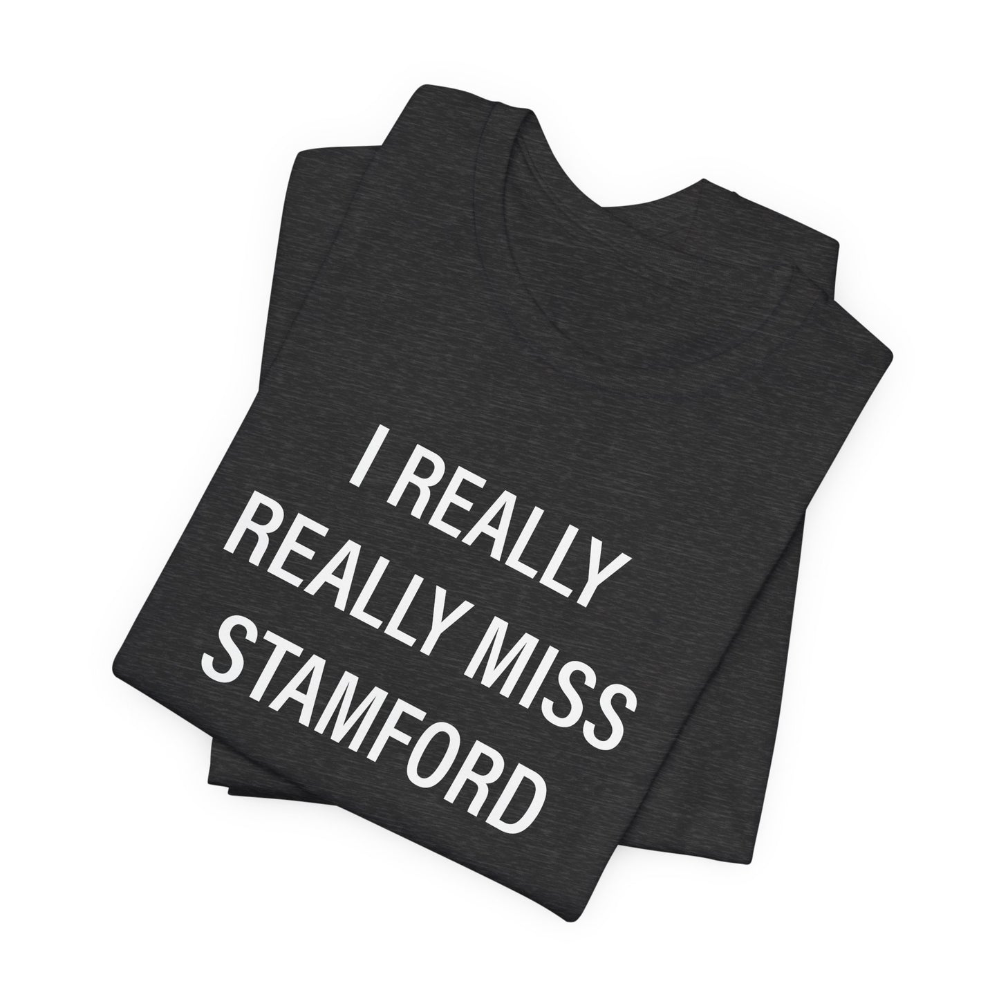 I Really Really Miss Stamford Unisex Jersey Short Sleeve T-Shirt