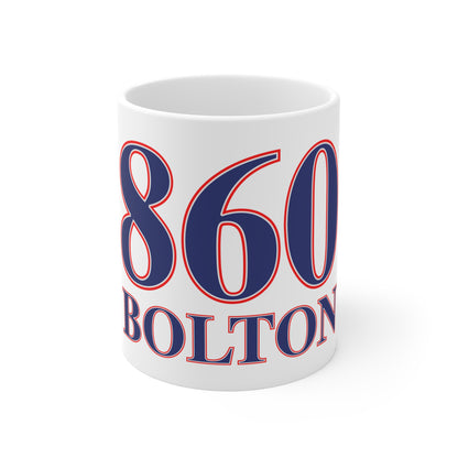 860 Bolton Red, White & Blue Mug 11oz