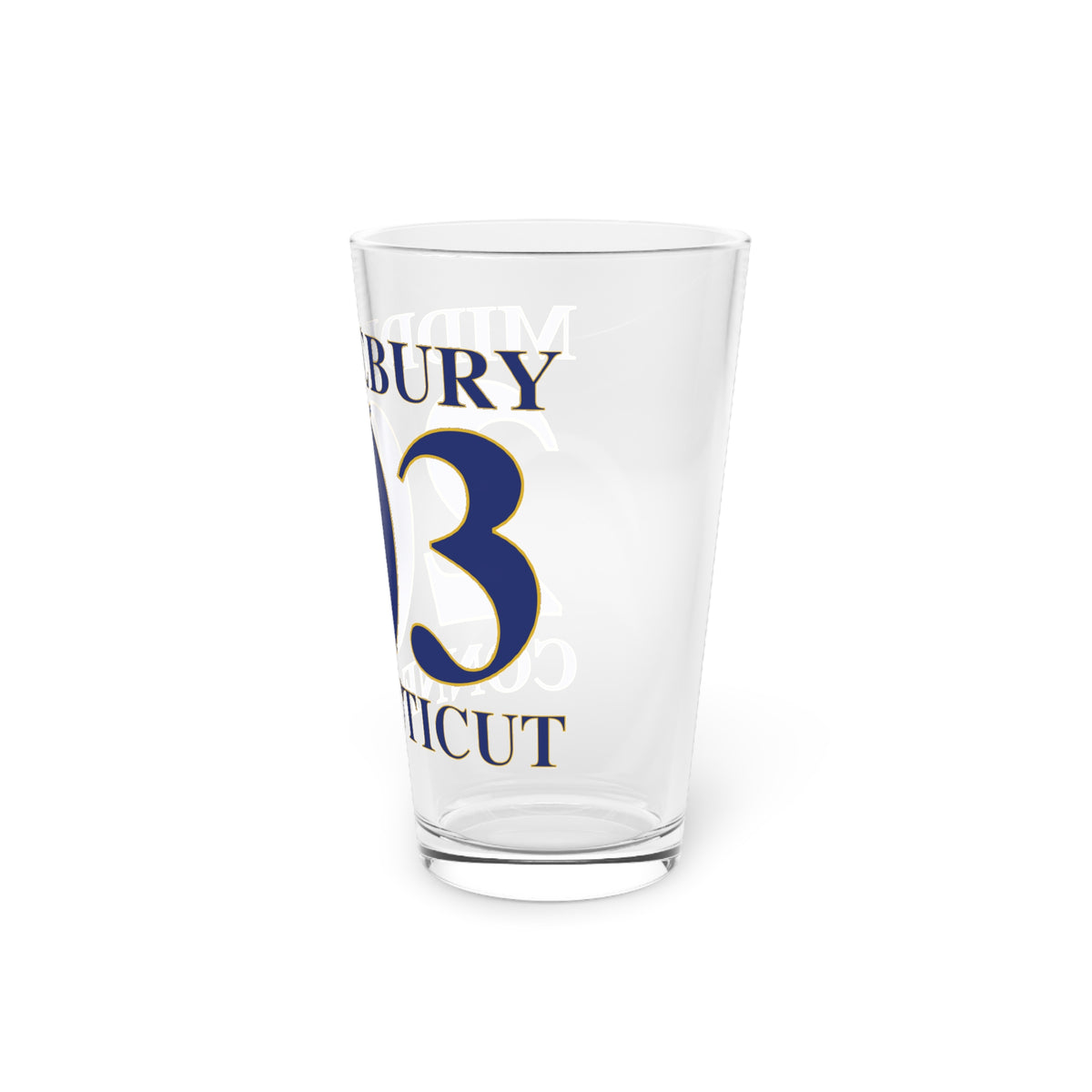 Middlebury 203 Connecticut Pint Glass, 16oz