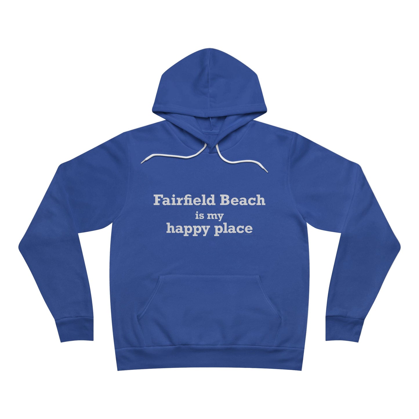 Fairfield Beach is My Happy Place Unisex Sponge Fleece Pullover Hoodie