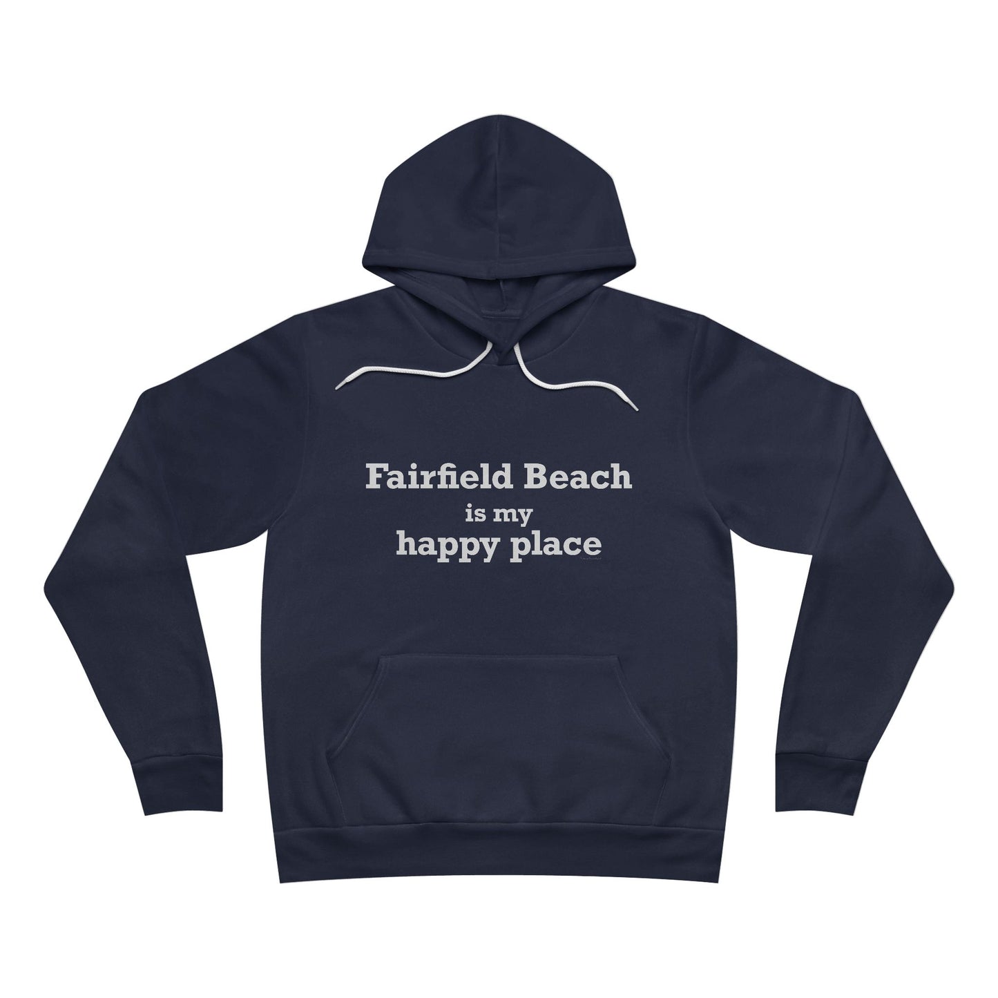 Fairfield Beach is My Happy Place Unisex Sponge Fleece Pullover Hoodie