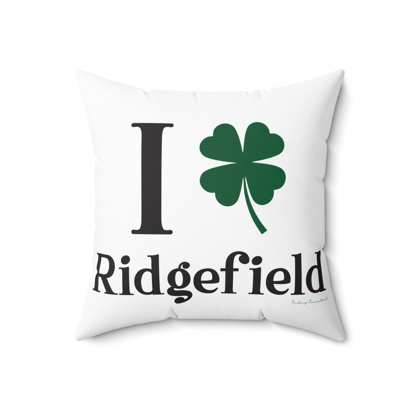 I Clover Ridgefield  Spun Polyester Square Pillow