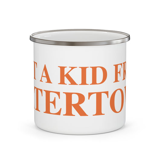 Just a kid from Watertown Enamel Camping Mug