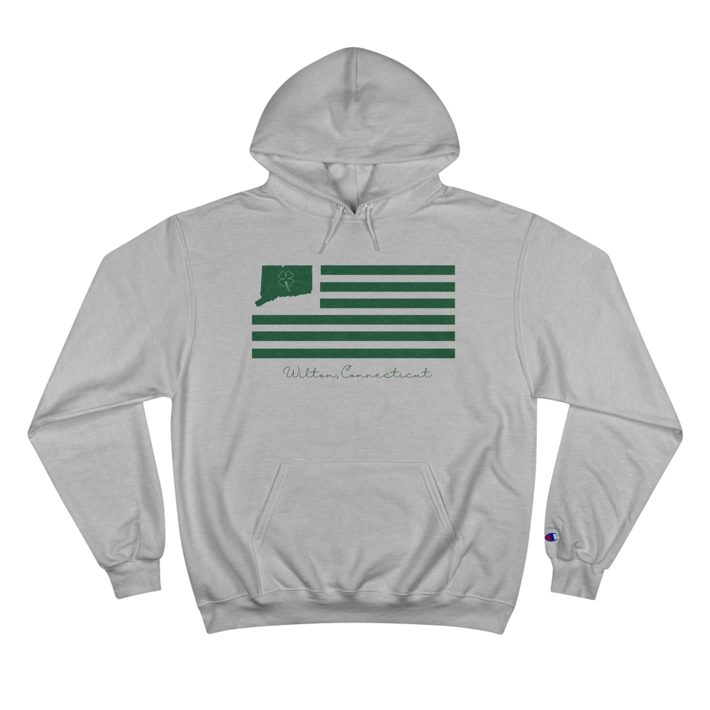 Wilton Connecticut St. Patrick's Day Flag Champion Hoodie