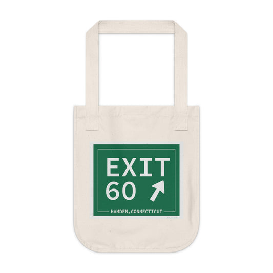 Vintage Exit 60 WCP Sign Organic Canvas Tote Bag