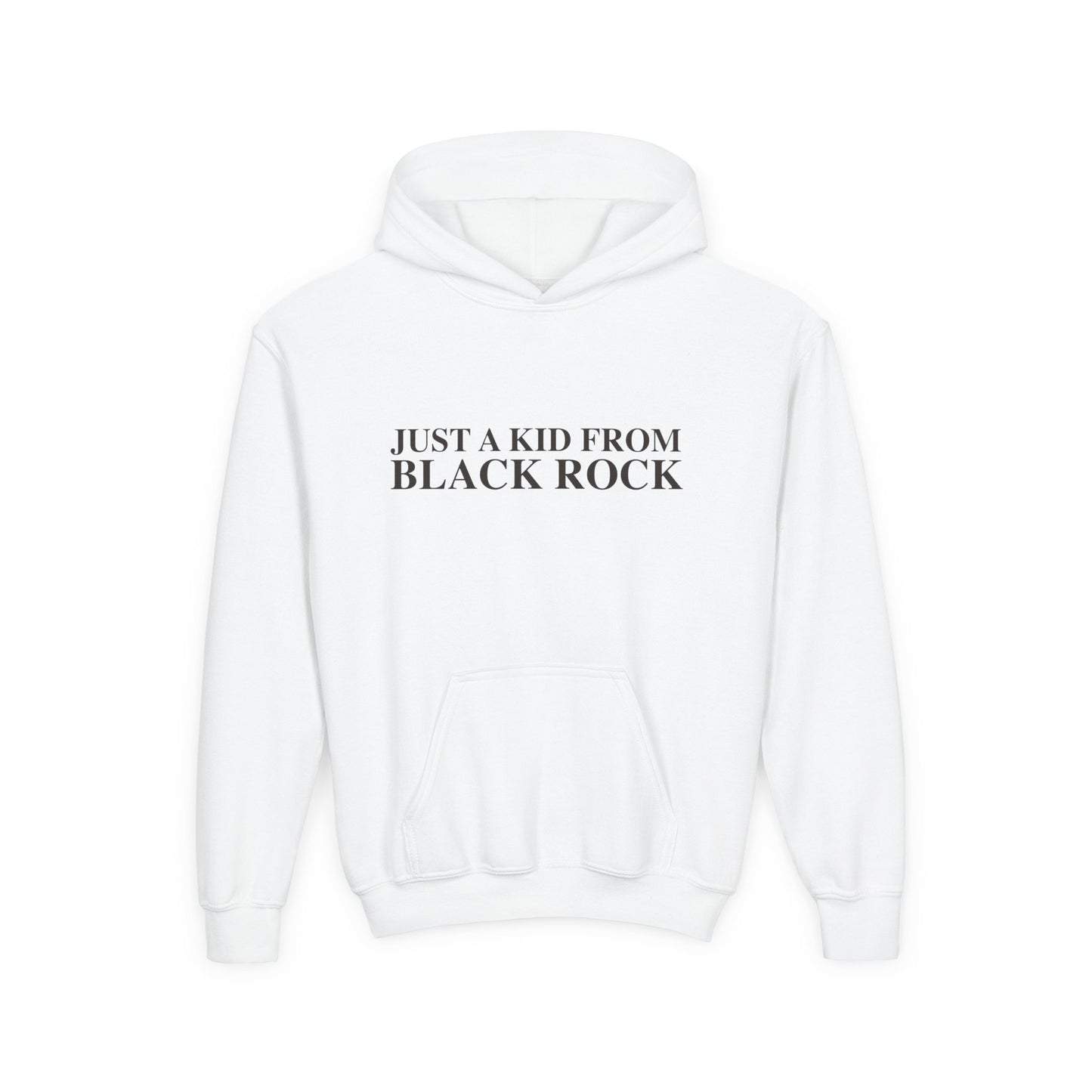 Just a kid from Black Rock Youth Heavy Blend Hooded Sweatshirt