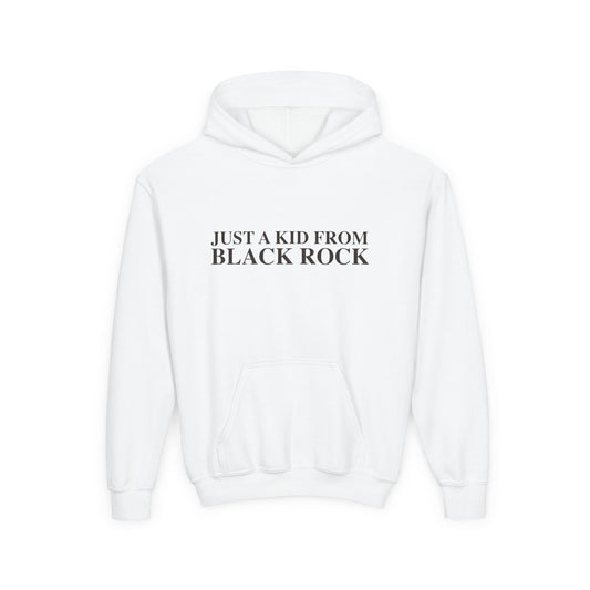 Just a kid from Black Rock Youth Heavy Blend Hooded Sweatshirt