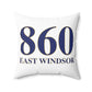 860 East Windsor Polyester Square Pillow