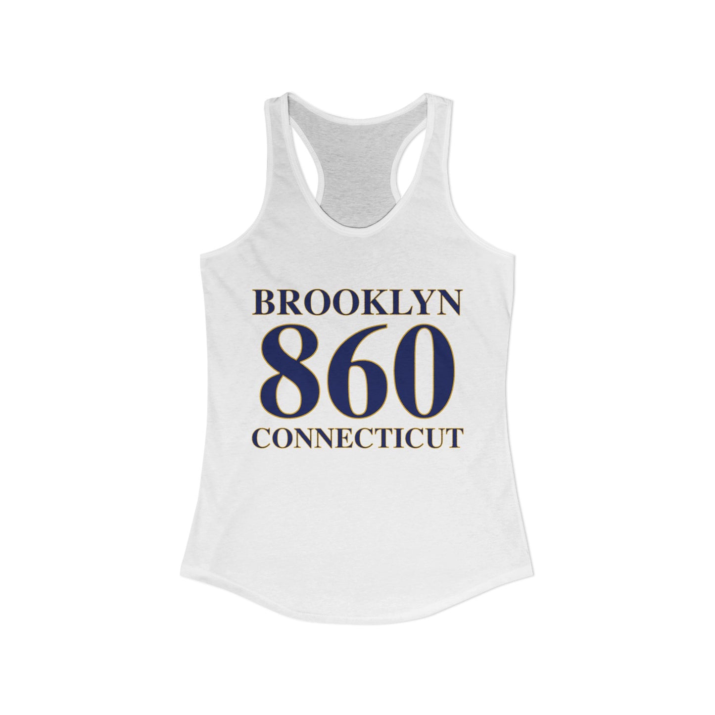 Brooklyn 860 Connecticut Women's Ideal Racerback Tank Top