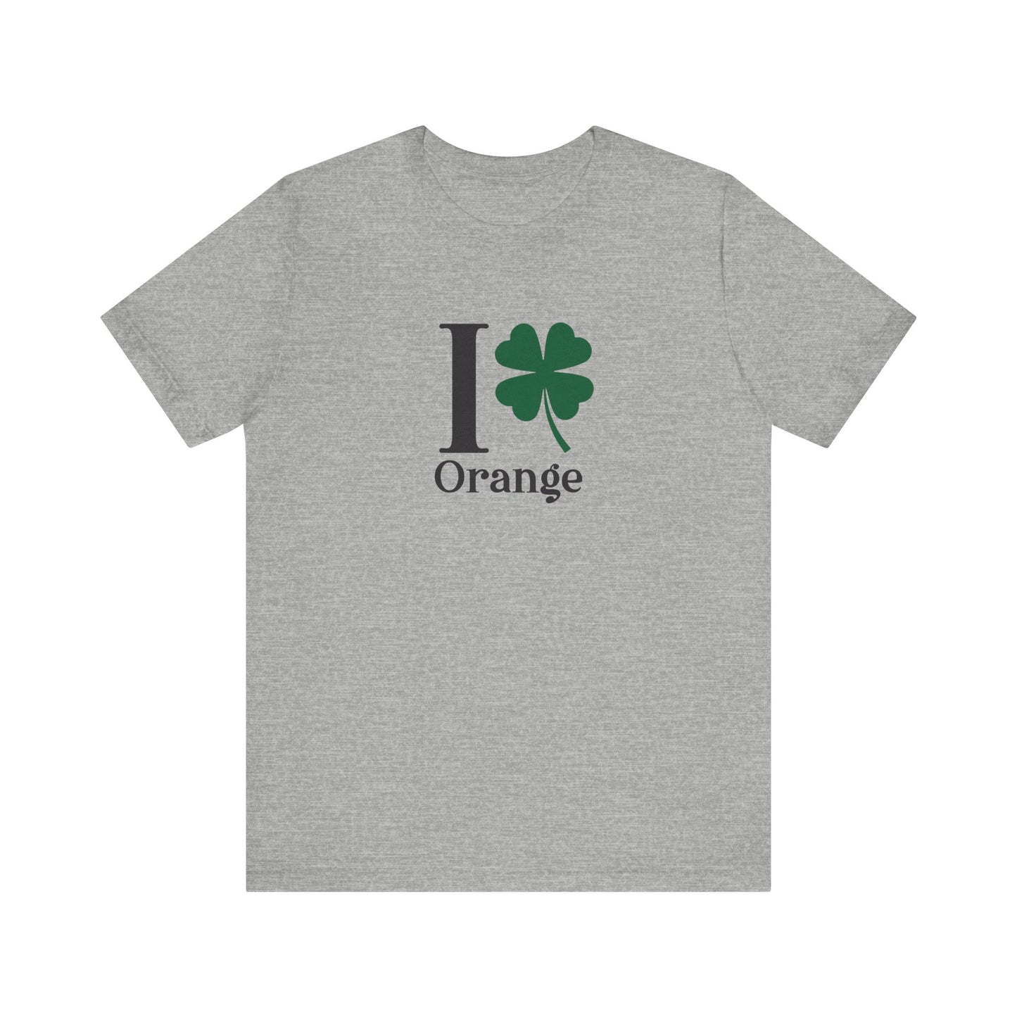 I Clover Orange Unisex Jersey Short Sleeve T-Shirt