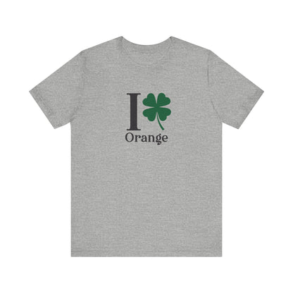I Clover Orange Unisex Jersey Short Sleeve T-Shirt