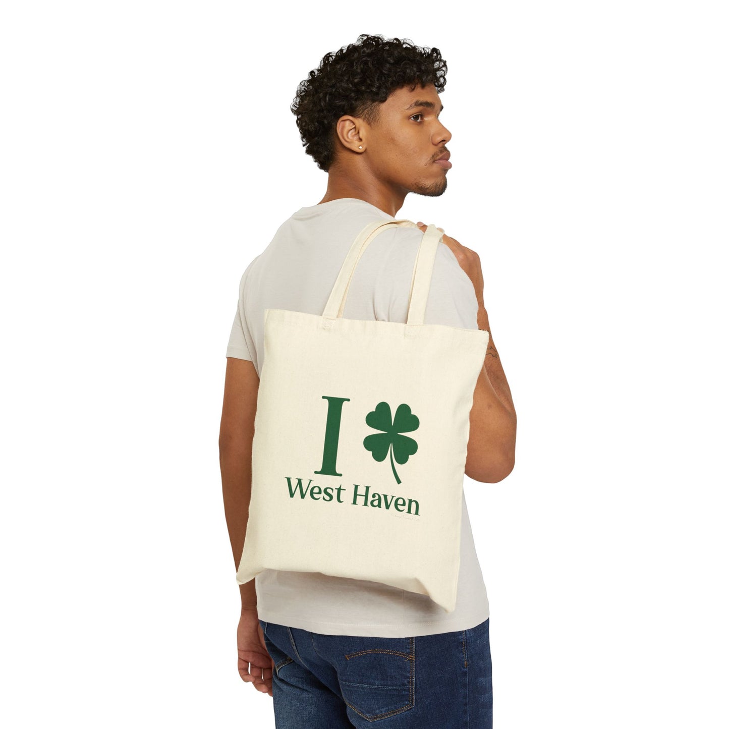 I Clover West Haven Cotton Canvas Tote Bag
