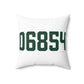 06854 Norwalk Connecticut Zip Code Spun Polyester Square Pillow