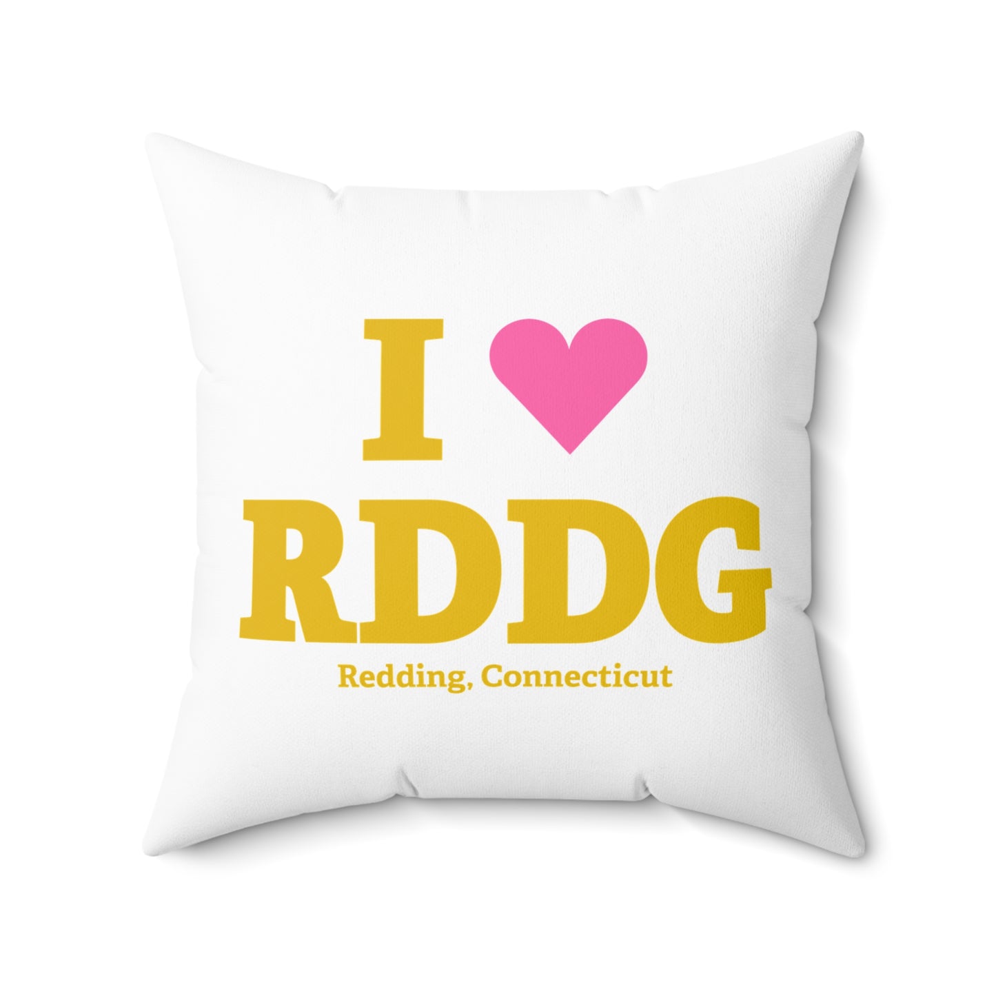 I Heart RDDG Spun Polyester Square Pillow