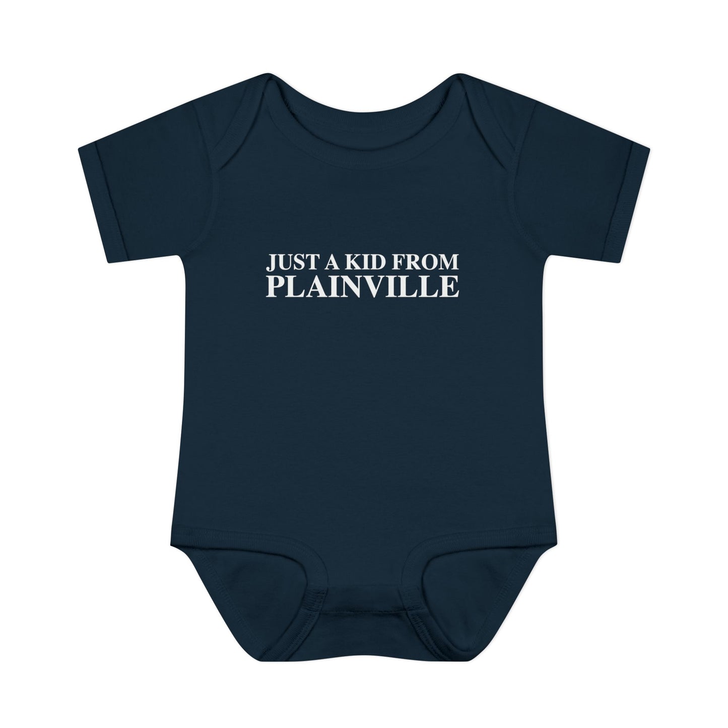 Just a kid from Plainville Infant Baby Rib Bodysuit
