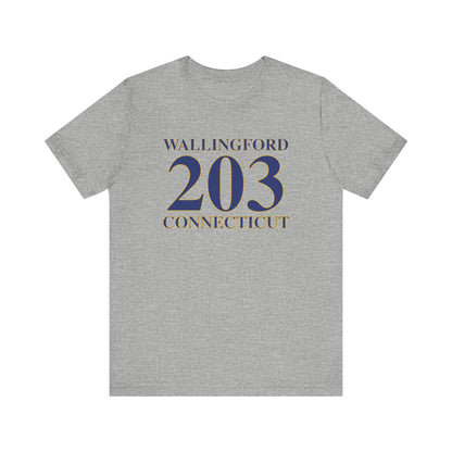 Wallingford 203 Connecticut Unisex Jersey Short Sleeve Tee