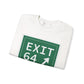 Vintage Exit 64 WCP Sign Unisex Heavy Blend™ Crewneck Sweatshirt