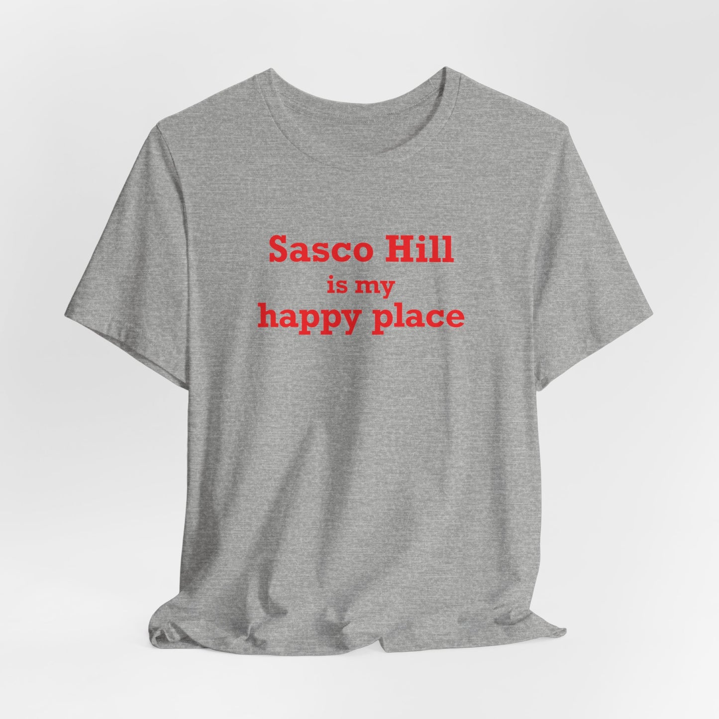 Sasco Hill is My Happy Place Unisex Jersey Short Sleeve T-Shirt