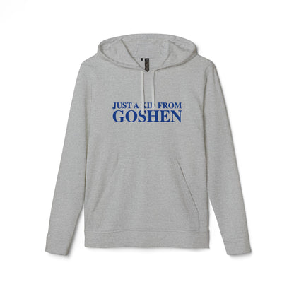 Just a kid from Goshen adidas Unisex Fleece Hoodie