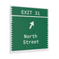Vintage Merritt Parkway Exit 31 Sign Matte Canvas, Stretched, 1.25"