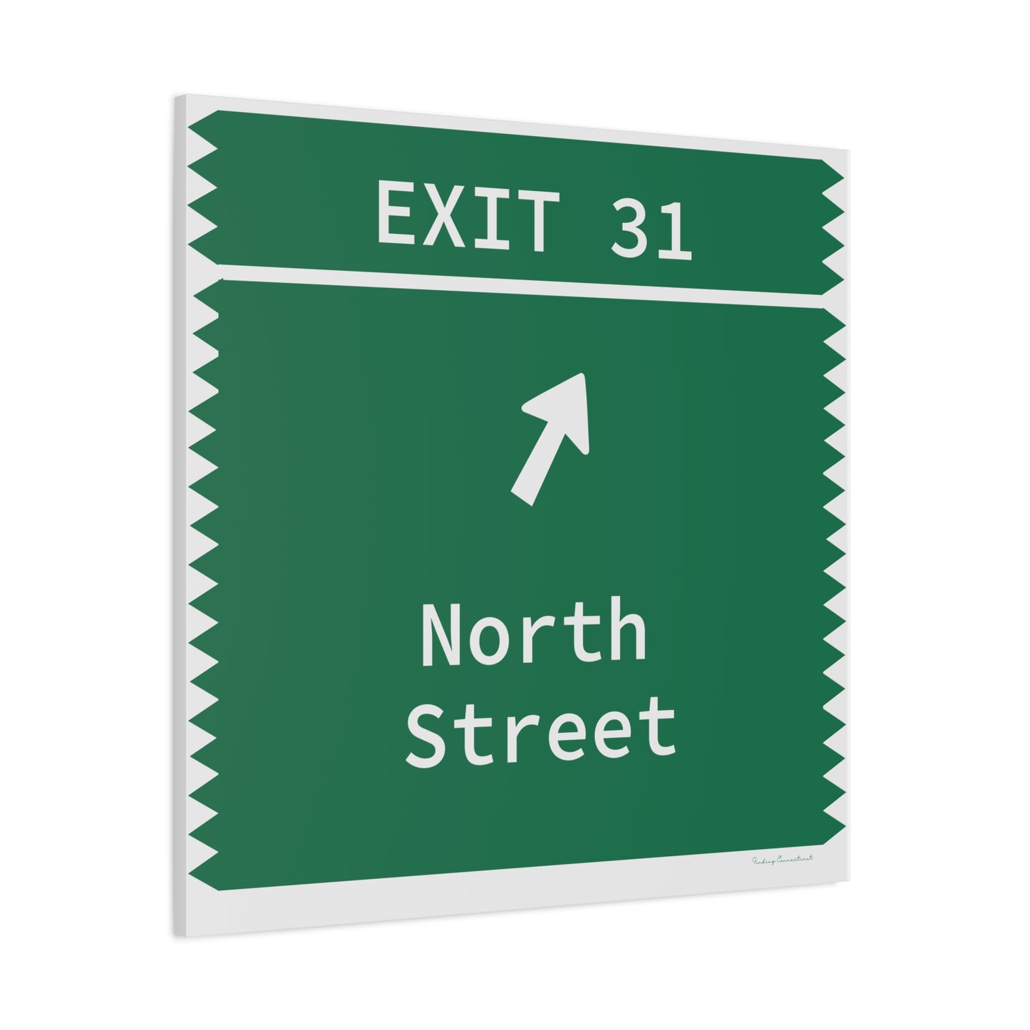 Vintage Merritt Parkway Exit 31 Sign Matte Canvas, Stretched, 1.25"