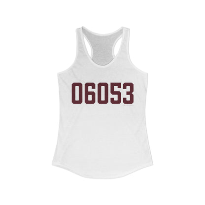 06053 New Britain Connecticut Zip Code Women's Ideal Racerback Tank Top