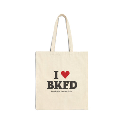 I Heart BKFD Cotton Canvas Tote Bag