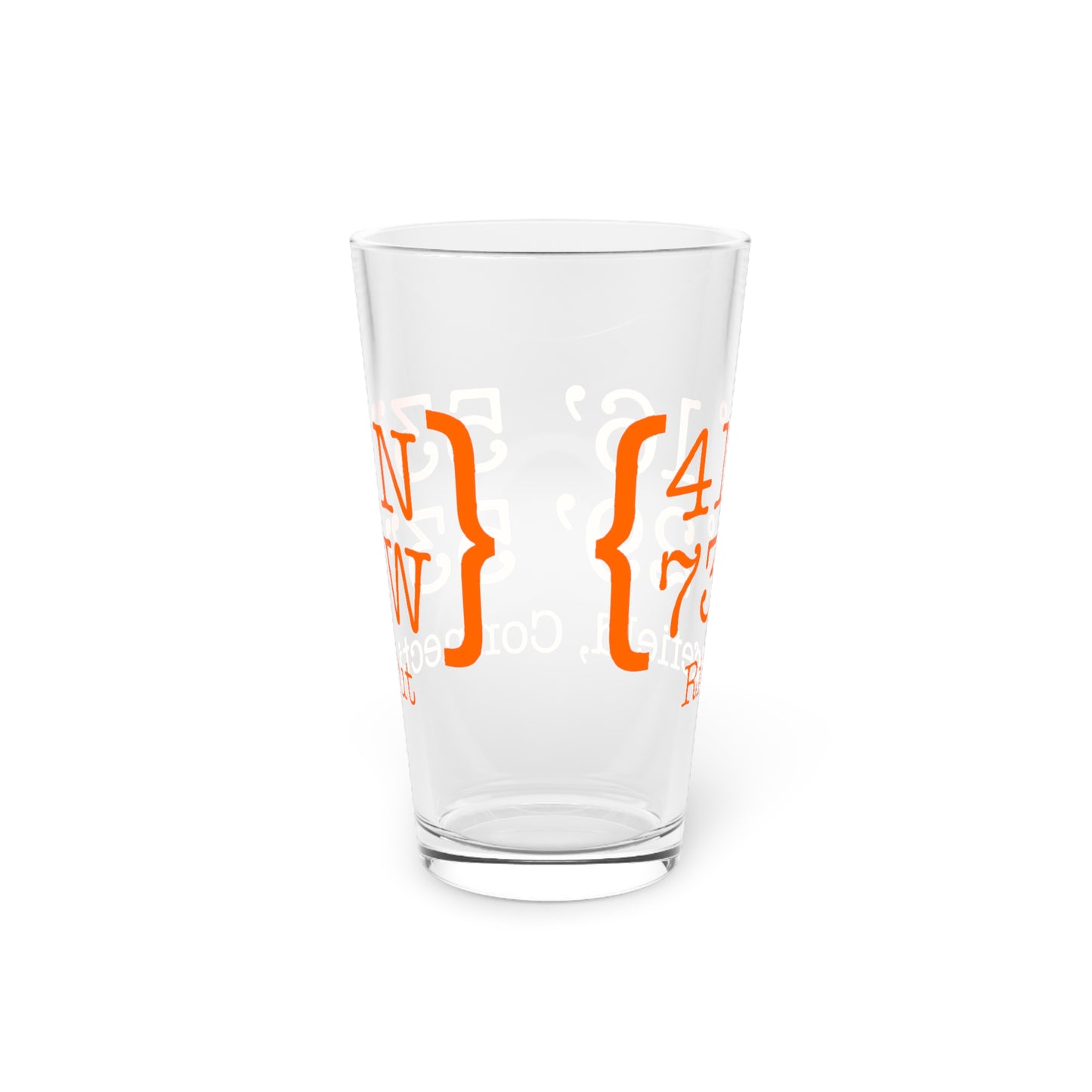 Ridgefield Coordinates Pint Glass, 16oz