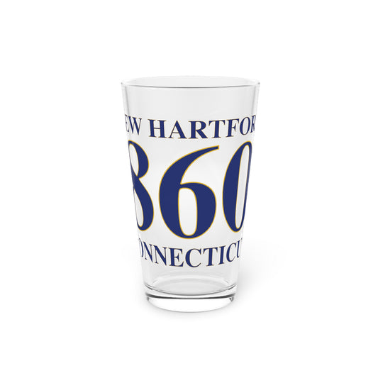 New Hartford 860 Connecticut Pint Glass, 16oz
