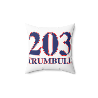 203 Trumbull Red White & Blue Spun Polyester Square Pillow
