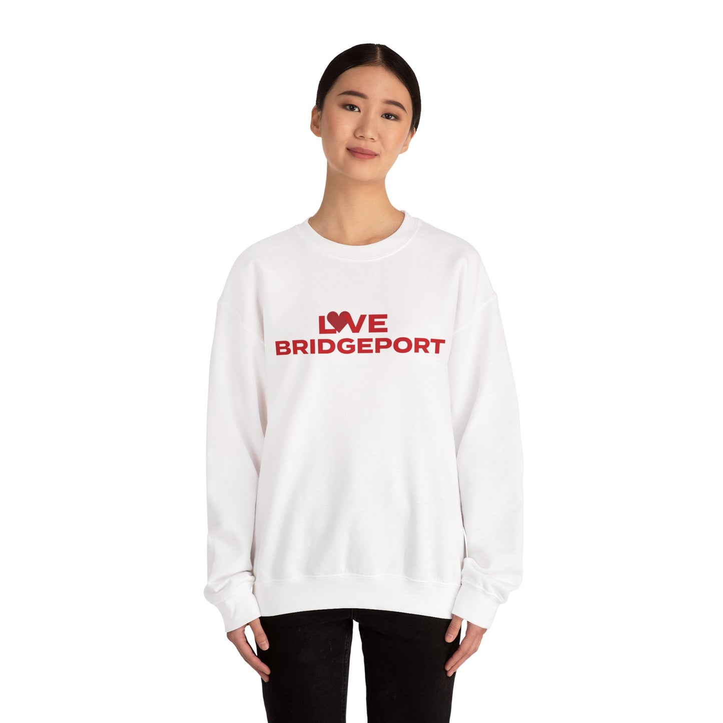 Love Bridgeport Unisex Heavy Blend™ Crewneck Sweatshirt