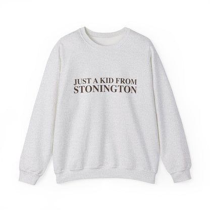 Just a kid from Stonington Unisex Heavy Blend™ Crewneck Sweatshirt