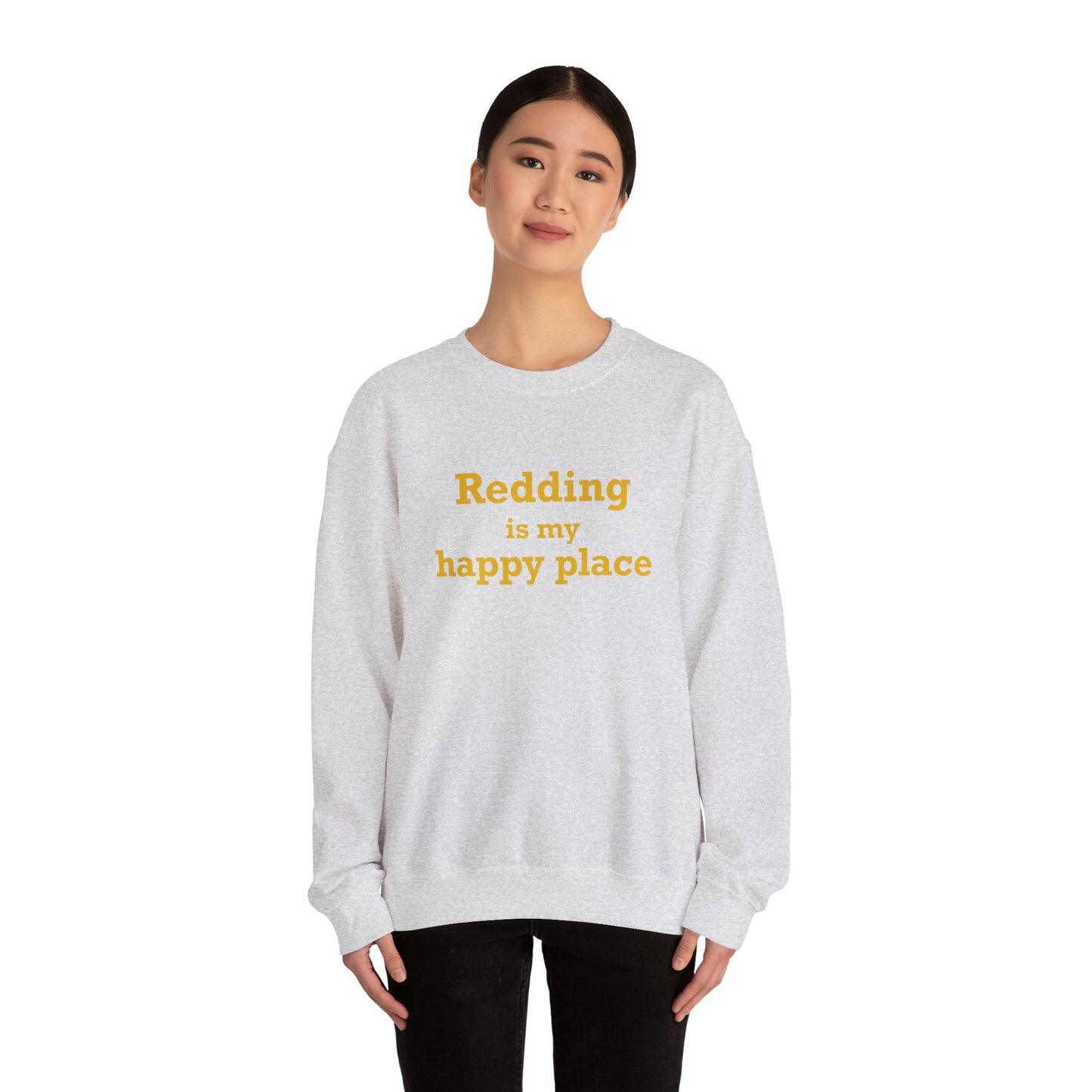 Redding Is My Happy Place Unisex Heavy Blend™ Crewneck Sweatshirt