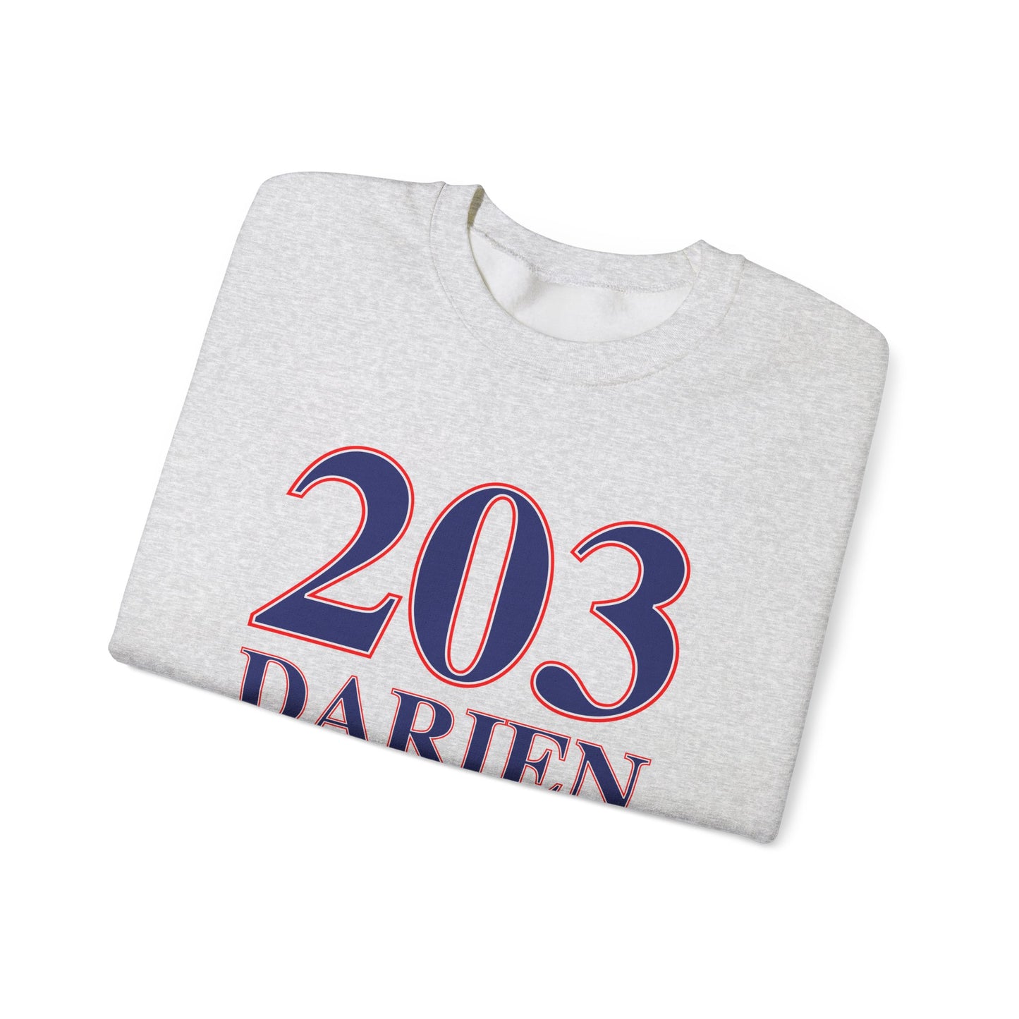 203 Darien Red White & Blue Unisex Heavy Blend™ Crewneck Sweatshirt